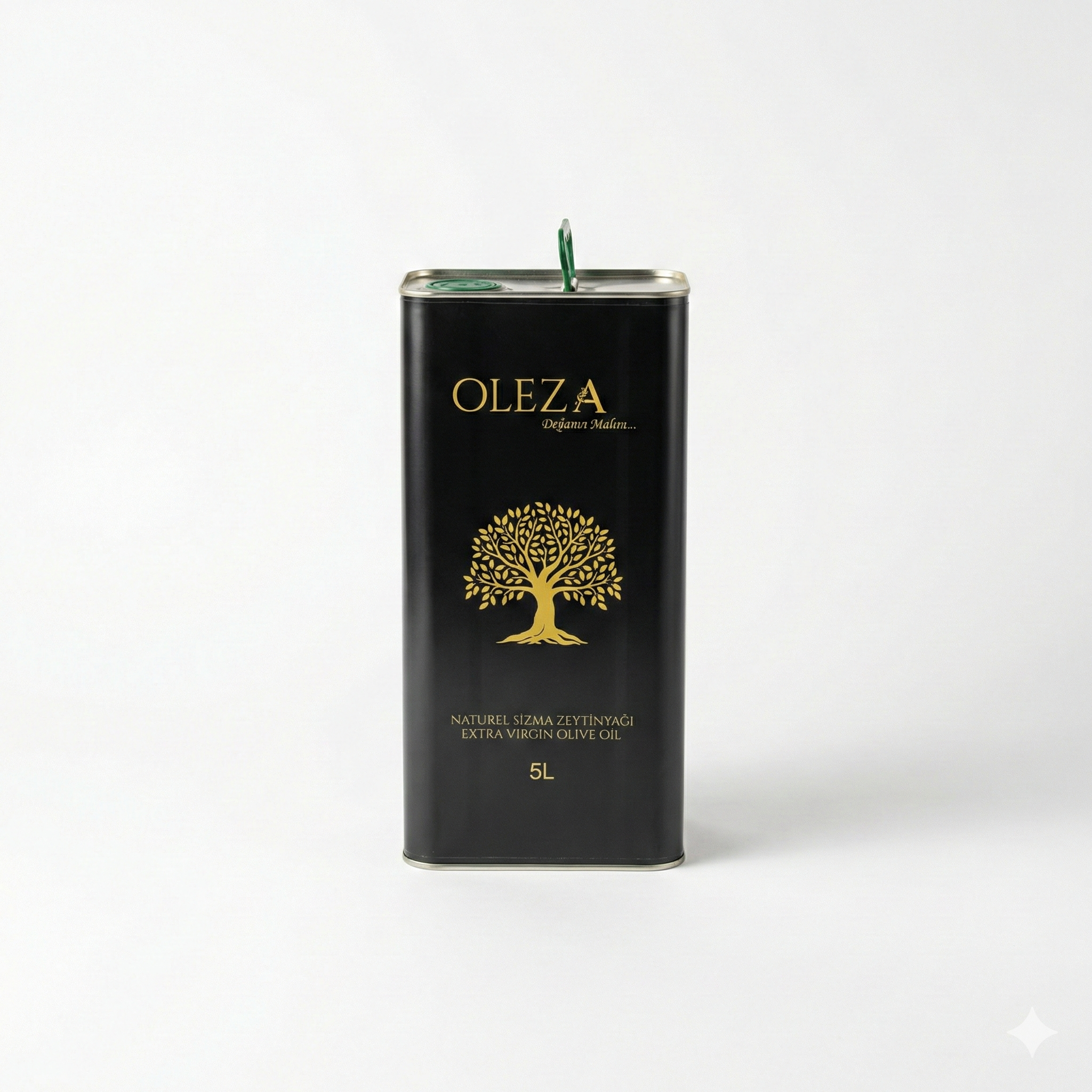 OLEZA 5 litre natürel sızma zeytinyağı teneke ambalajı
